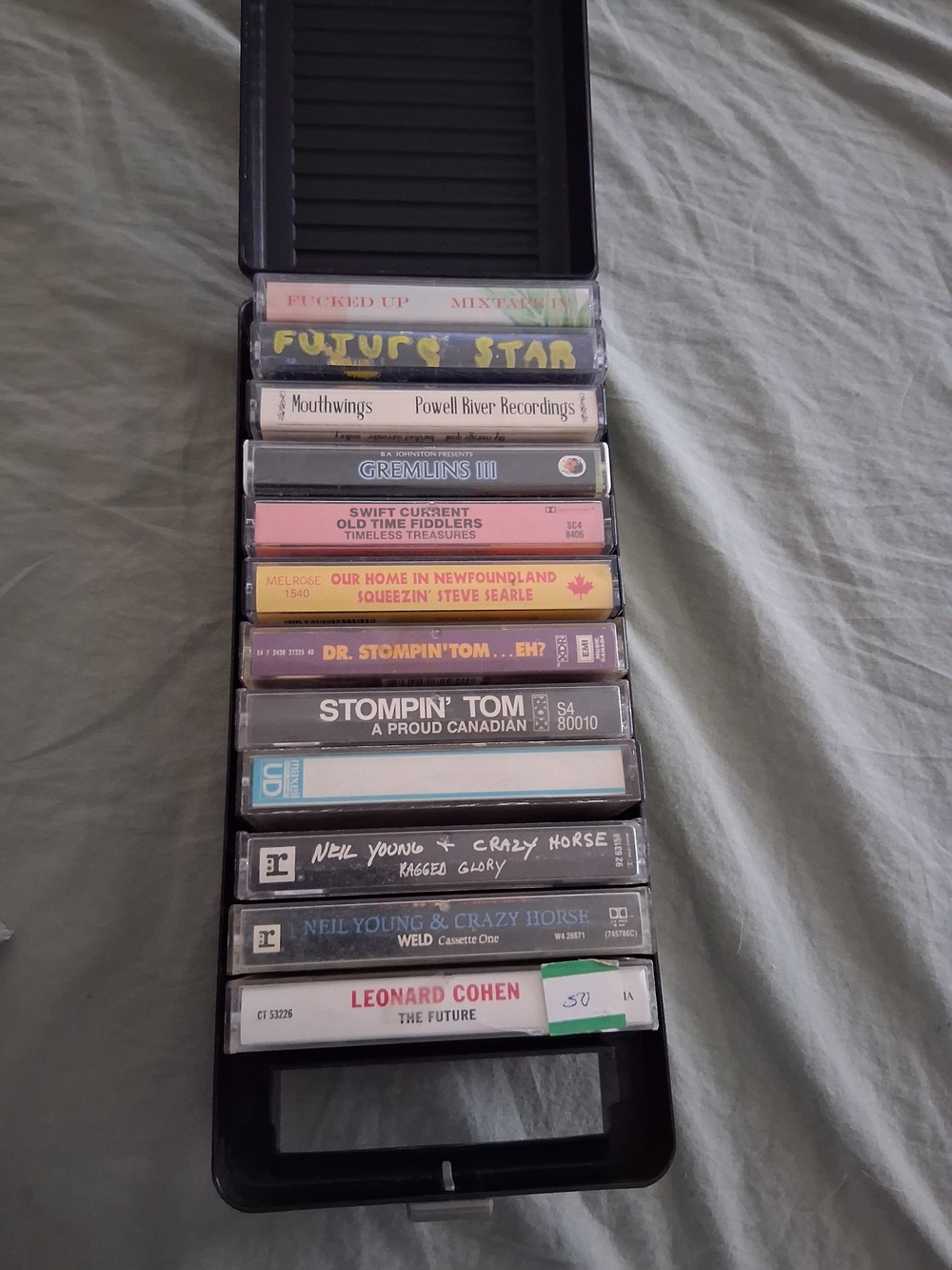 Canadian Tape Collection In Carrying Case